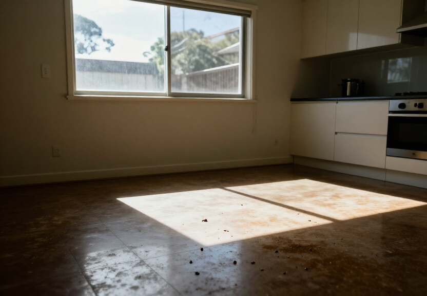 Cockroach infestation in a Kings Park kitchen before treatment